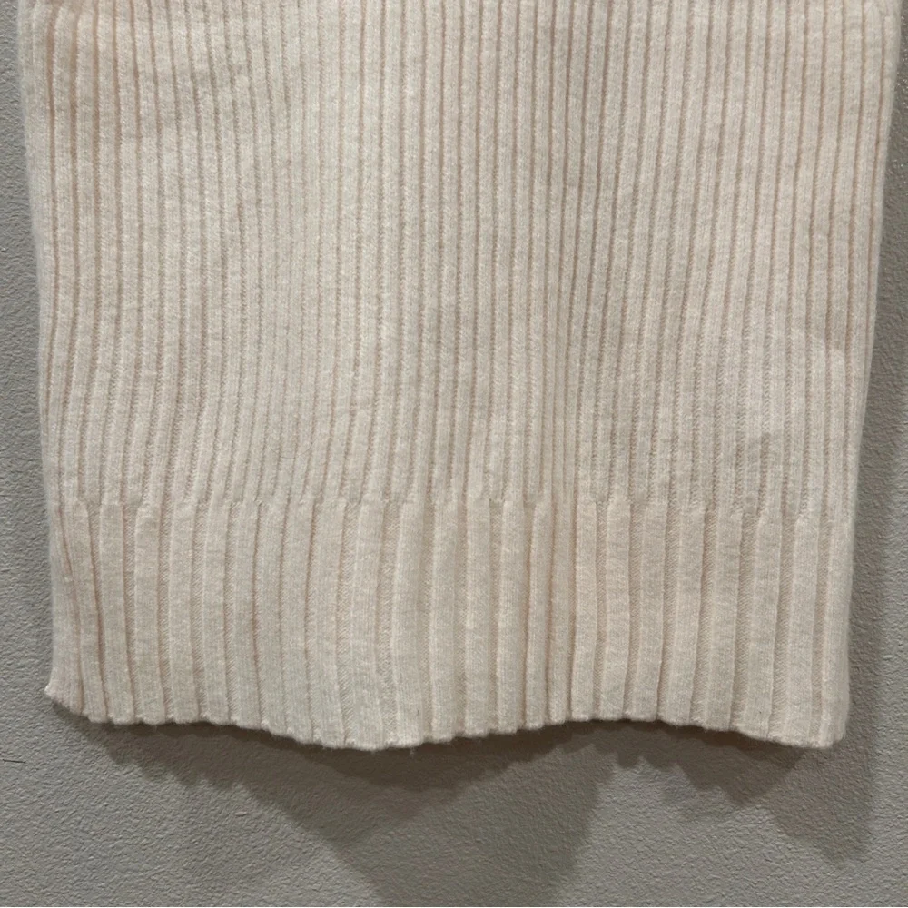 Loft Cream Soft Cable Knit Sleeveless Sweater Vest New With Tags Women's Size‎ S